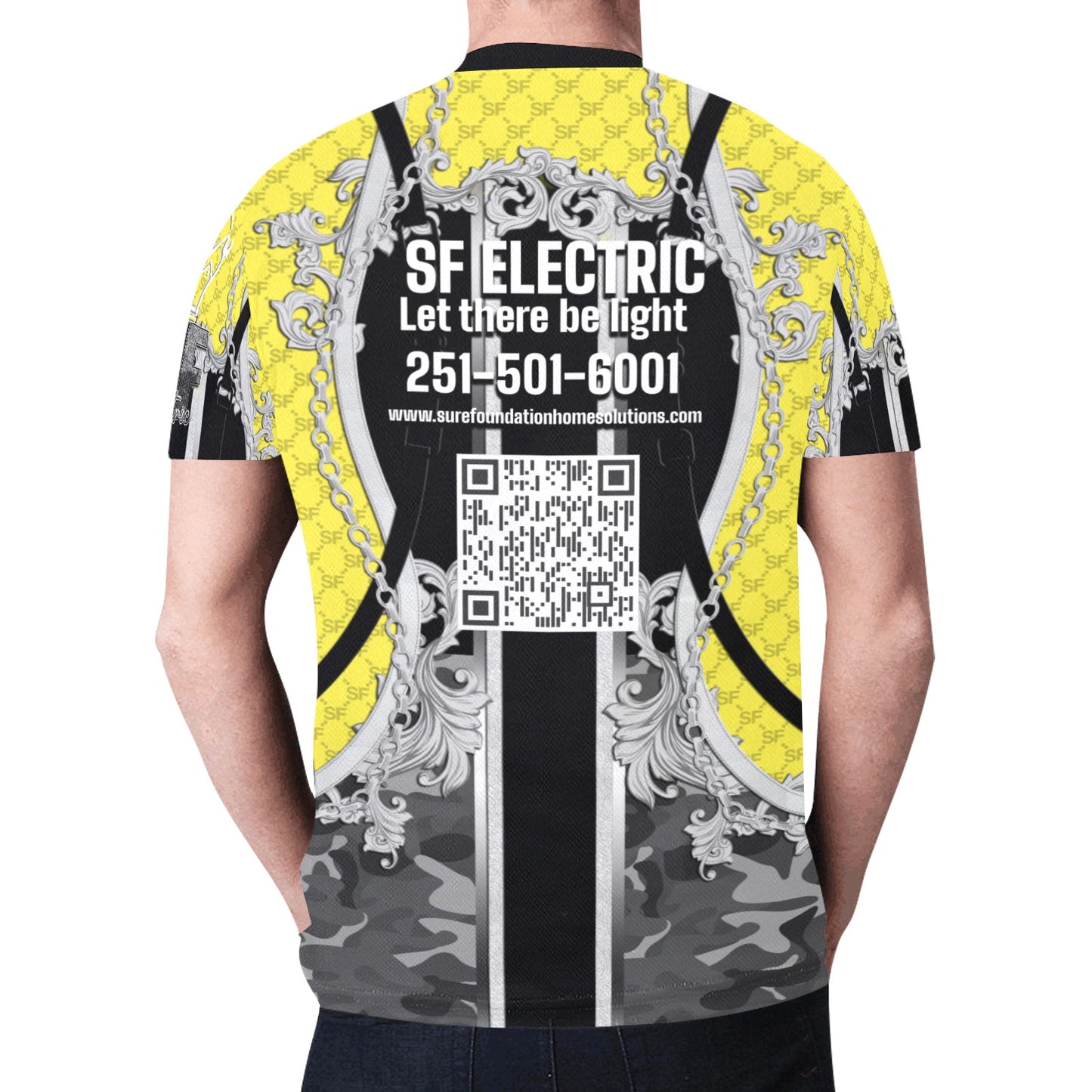 SF Electric Designer Belt All Over Print T-shirt
