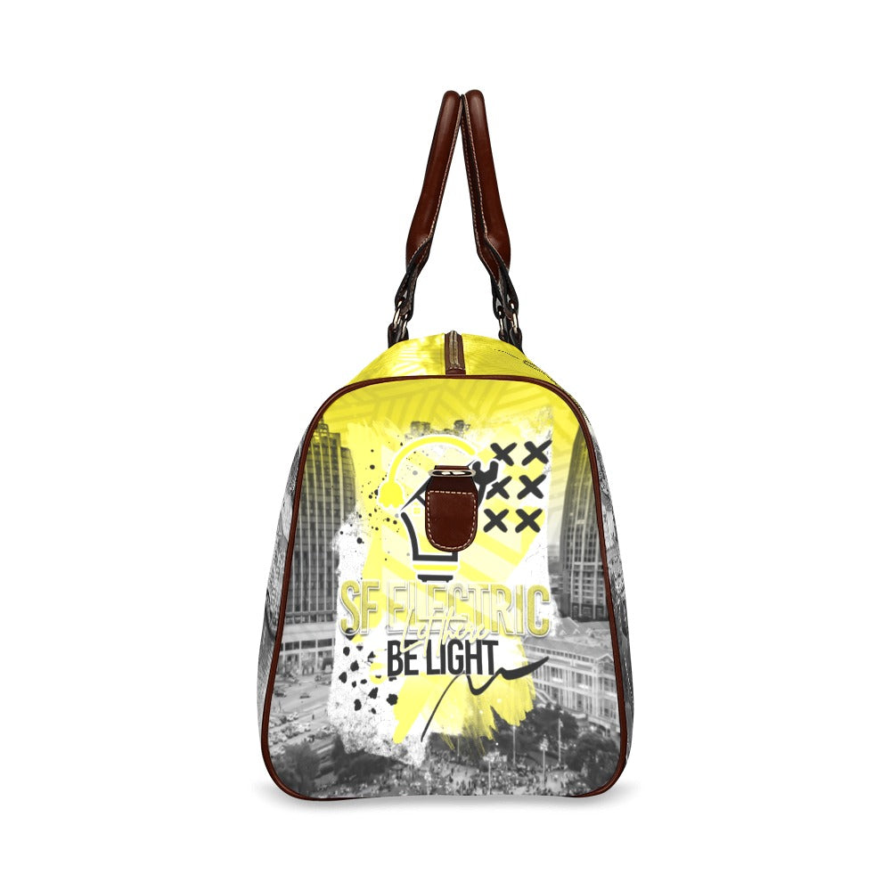 SF Electric City Scape Grunge Waterproof Travel Bag/Small