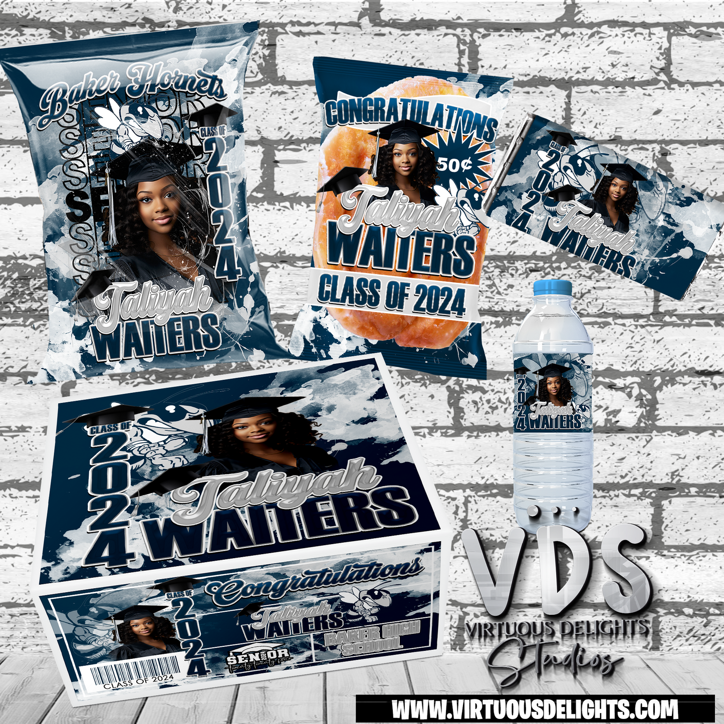 Graduation 2024 Paint Splash Personalized Custom Shirt