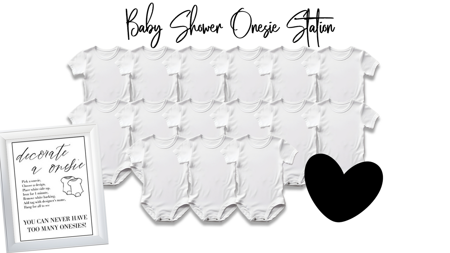 Baby Shower Onesie Station