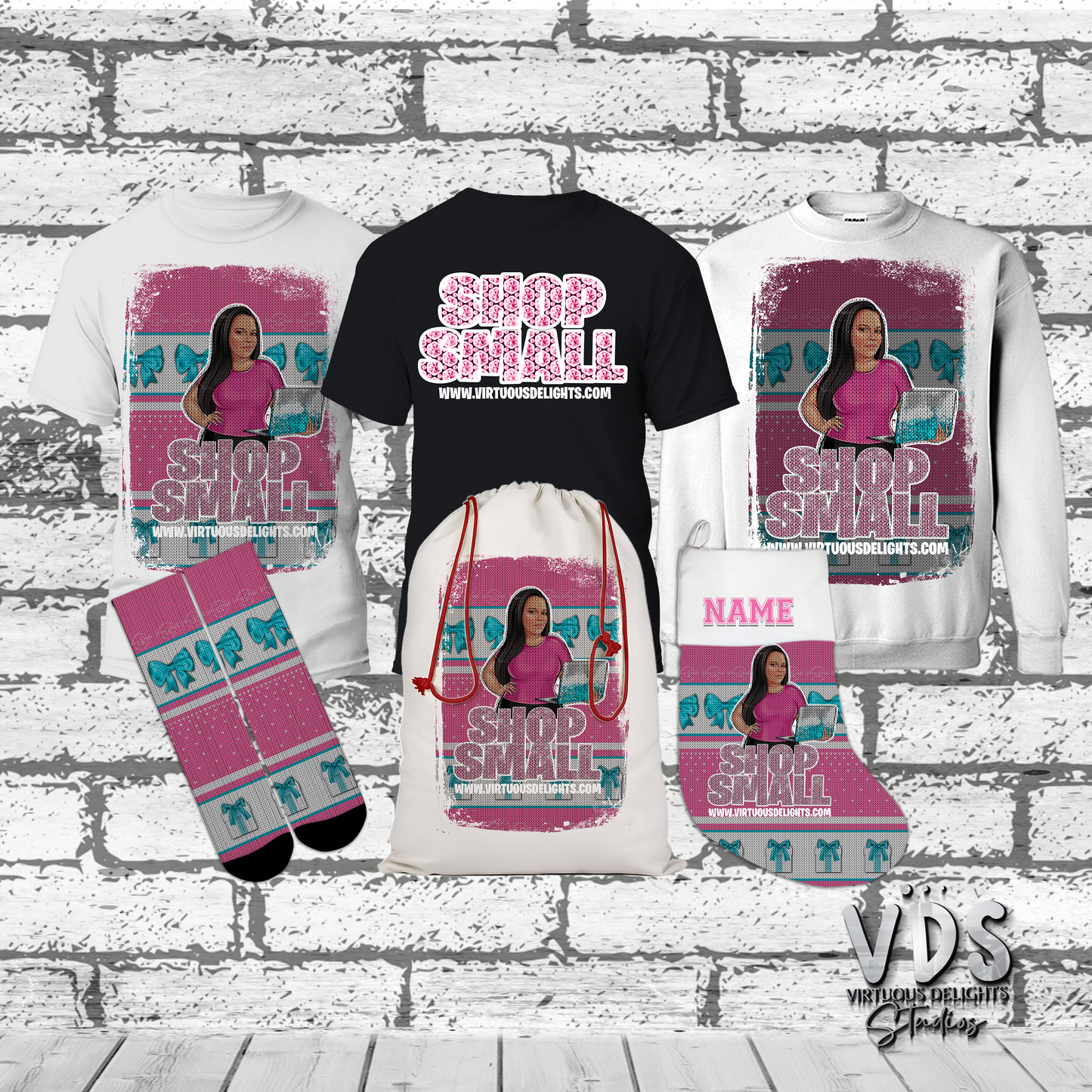 Ugly Christmas Sweater Sweatshirt Shop Small