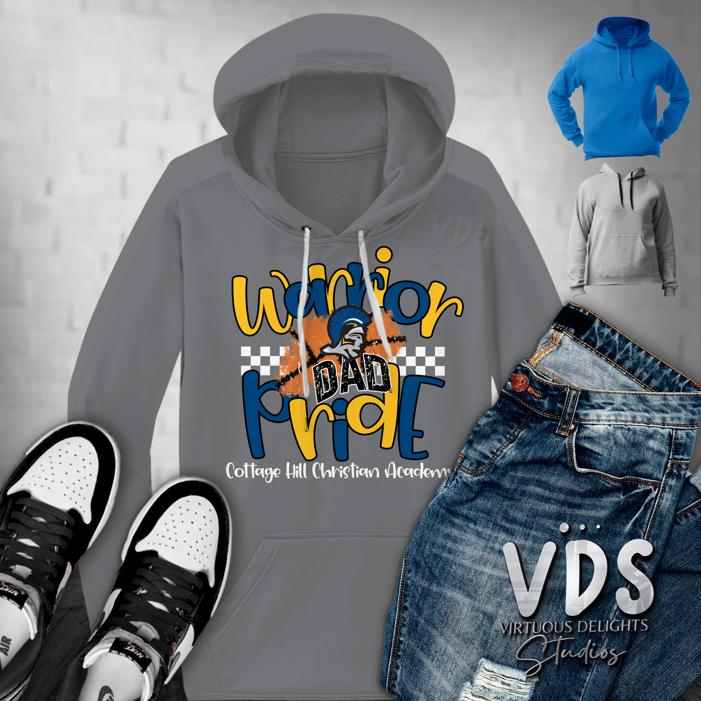 Warrior Dad Pride CHCA Hoodie