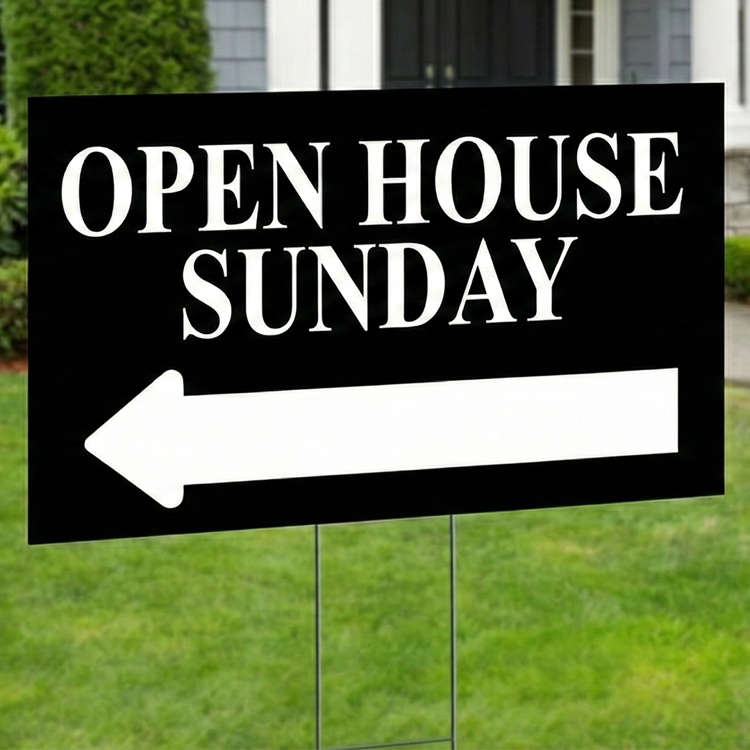 Open House Sign Real Estate