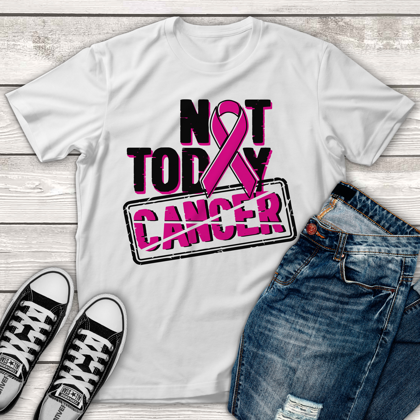 Breast Cancer Not Today Cancer T-Shirt