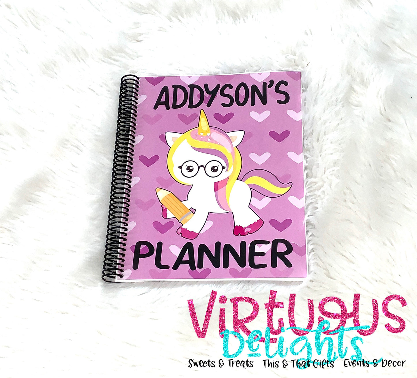 Elementary School Unicorn Student Planner For Girls
