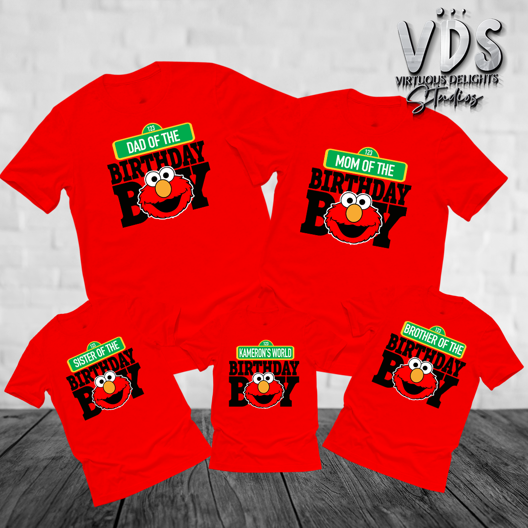 Custom Birthday Party Shirt (Family)