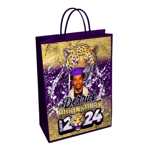 Graduation 2024 Custom Gift Bag Purple