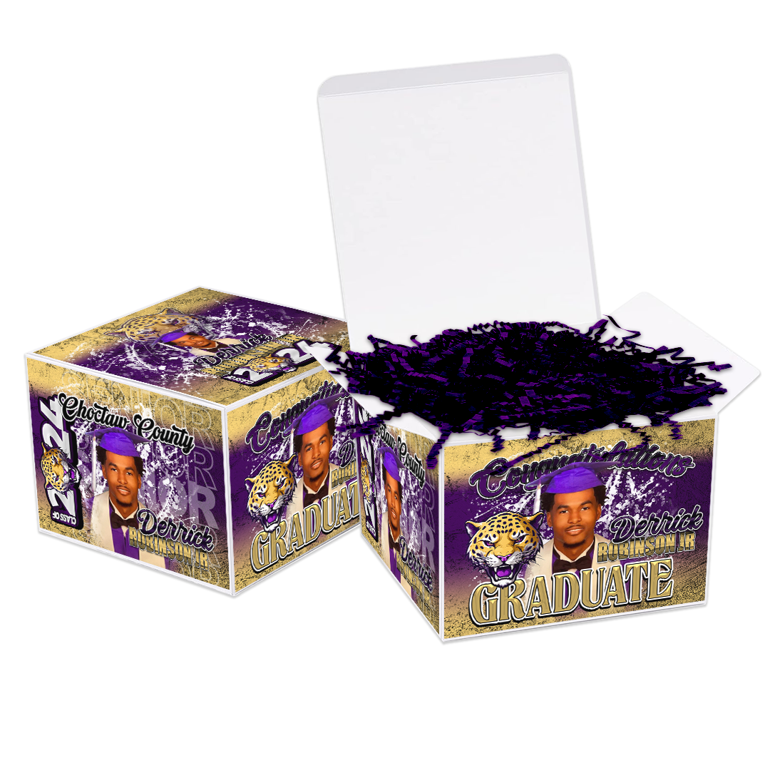 Graduation 2024 Custom Gift Box Purple