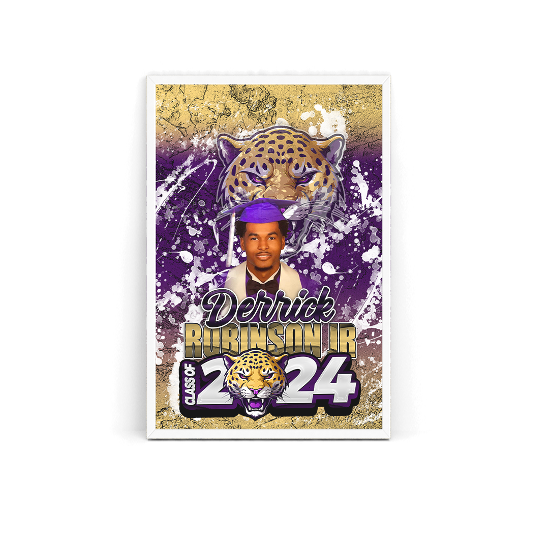 Graduation 2024 Custom Poster Purple