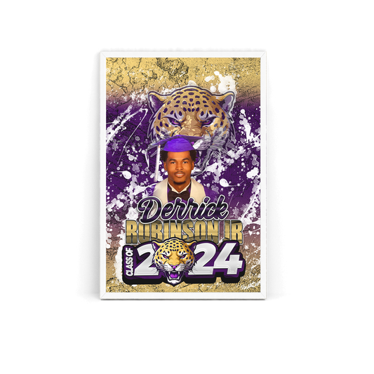 Graduation 2024 Custom Poster Purple