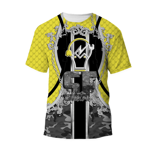 SF Electric Designer Belt All Over Print T-shirt