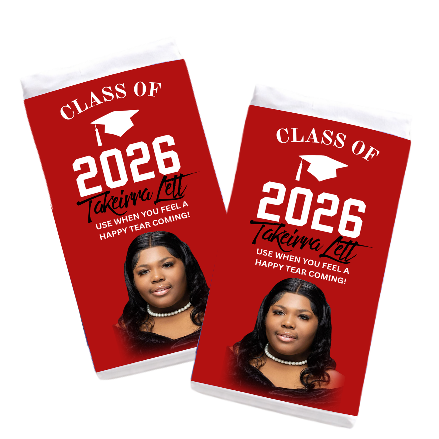 Custom Graduation Travel Tissue Pack 🎓 | Personalized Senior Favor | Class of 2026 Grad Essentials