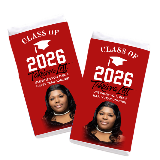 Custom Graduation Travel Tissue Pack 🎓 | Personalized Senior Favor | Class of 2026 Grad Essentials