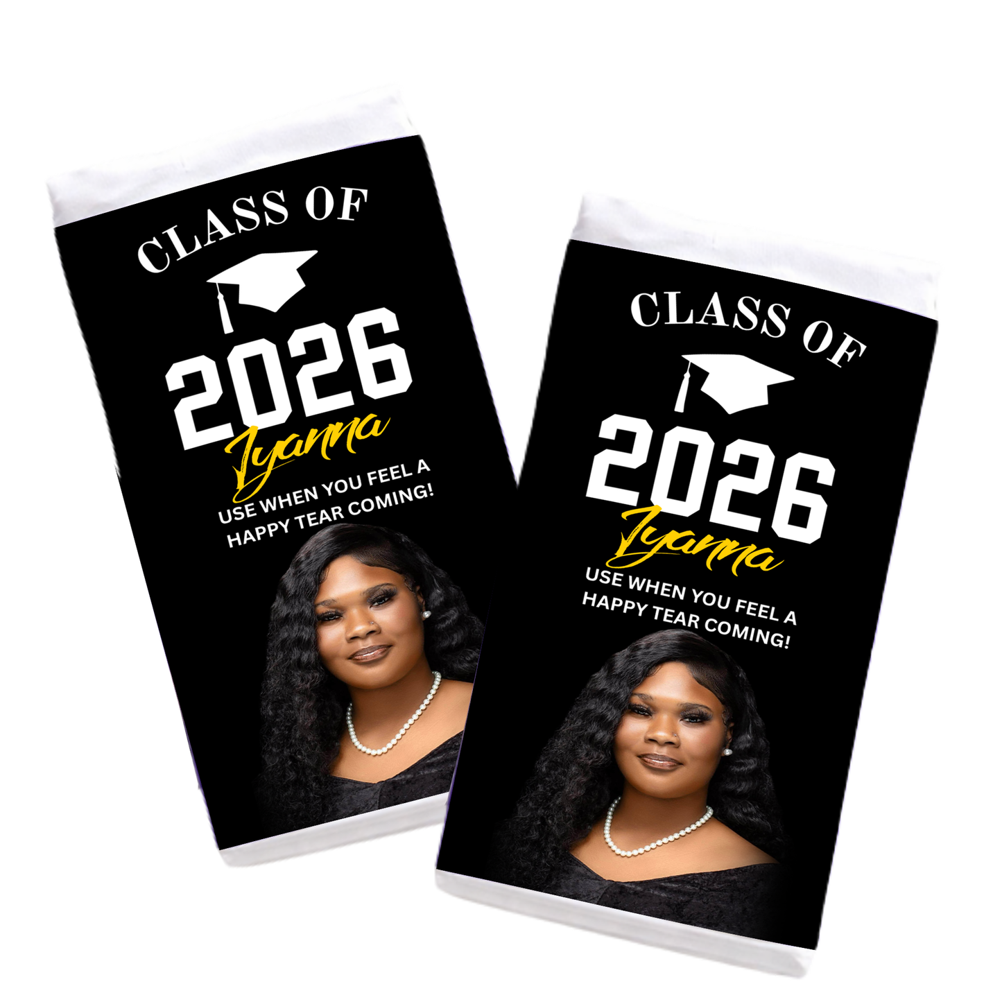 Custom Graduation Travel Tissue Pack 🎓 | Personalized Senior Favor | Class of 2026 Grad Essentials