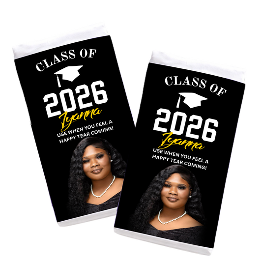 Custom Graduation Travel Tissue Pack 🎓 | Personalized Senior Favor | Class of 2026 Grad Essentials