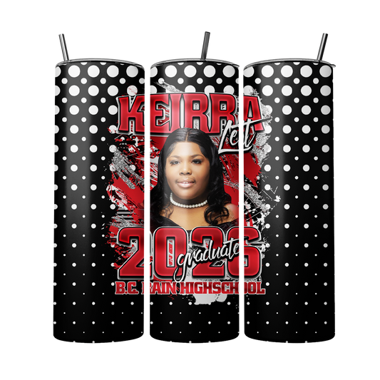 Custom Graduation Tumbler 🎓 | Personalized Photo Senior Cup | Class of 2026 Graduation Gift