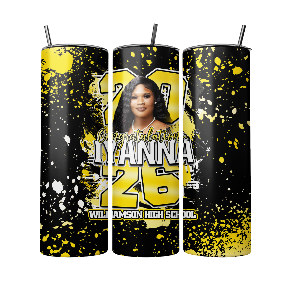 Custom Graduation Tumbler 🎓 | Personalized Photo Senior Cup | Class of 2026 Graduation Gift
