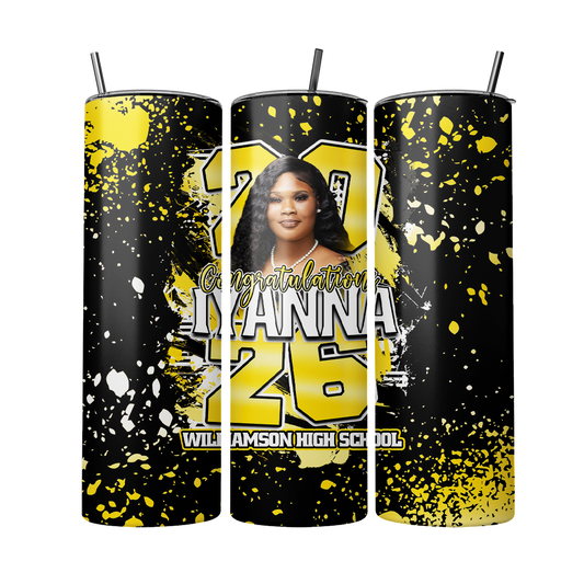 Custom Graduation Tumbler 🎓 | Personalized Photo Senior Cup | Class of 2026 Graduation Gift