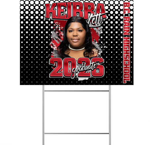 Custom Graduation Yard Sign 🎓 | Personalized Photo Senior Lawn Sign | Class of 2026 Outdoor Graduation Decor