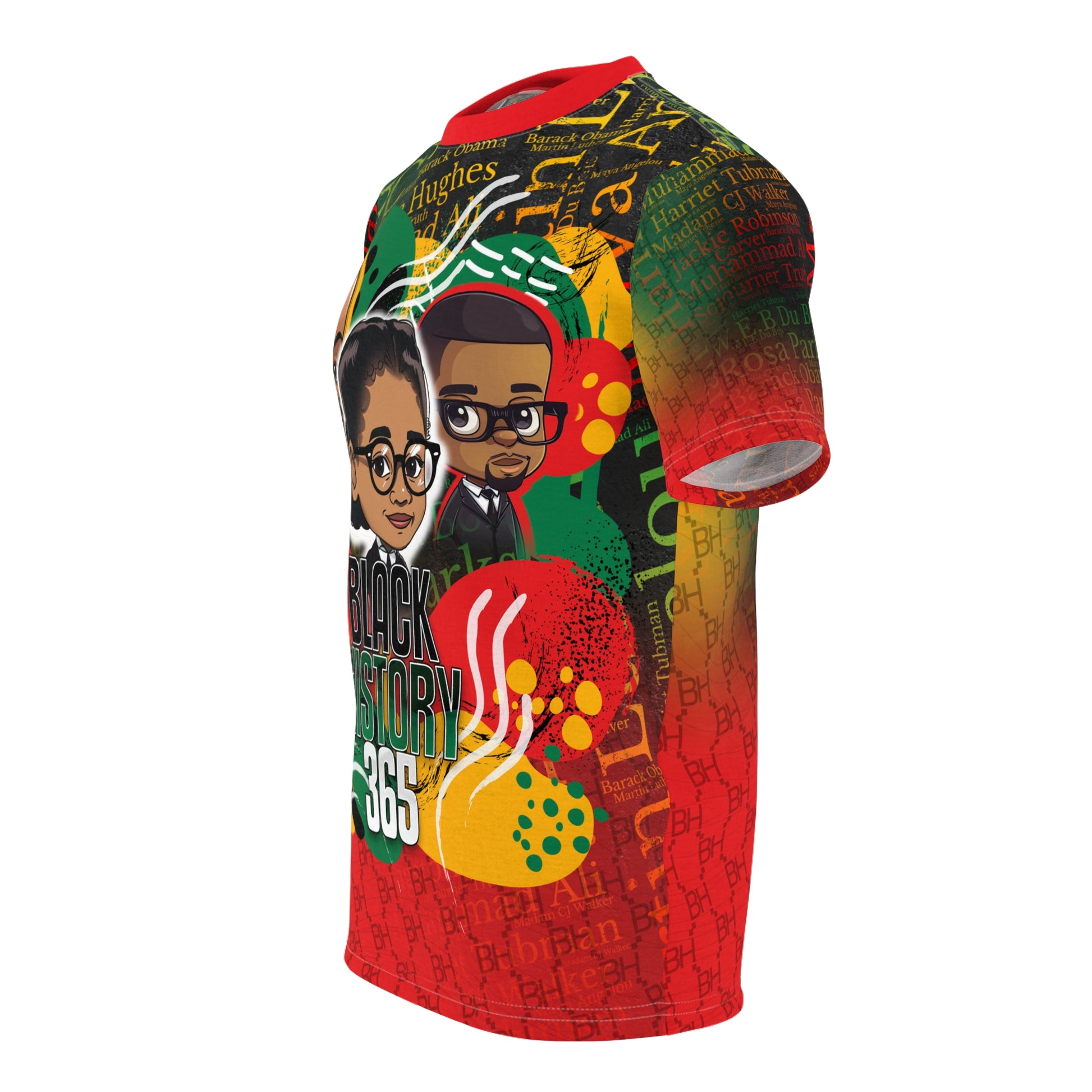 Black History 365 Cartoon All Over Print Tshirt