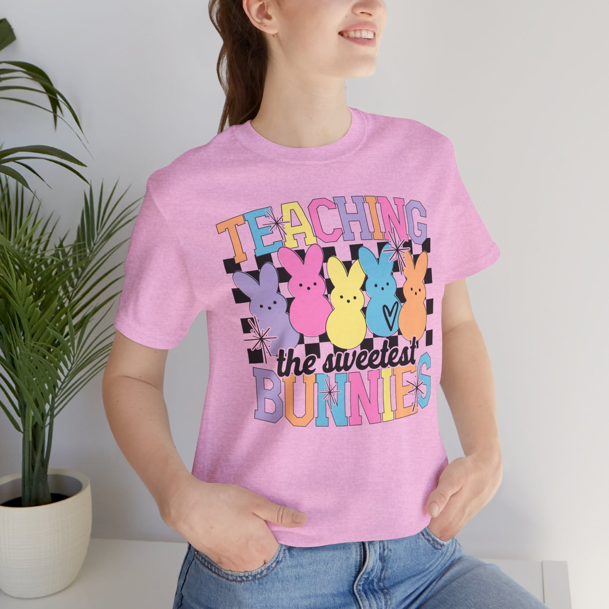 Teaching the Sweetest Bunnies Teacher Easter Shirt 