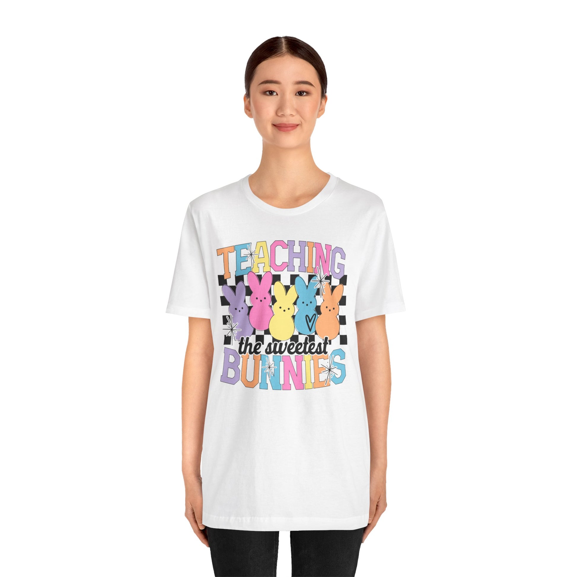Teaching the Sweetest Bunnies Teacher Easter Shirt 