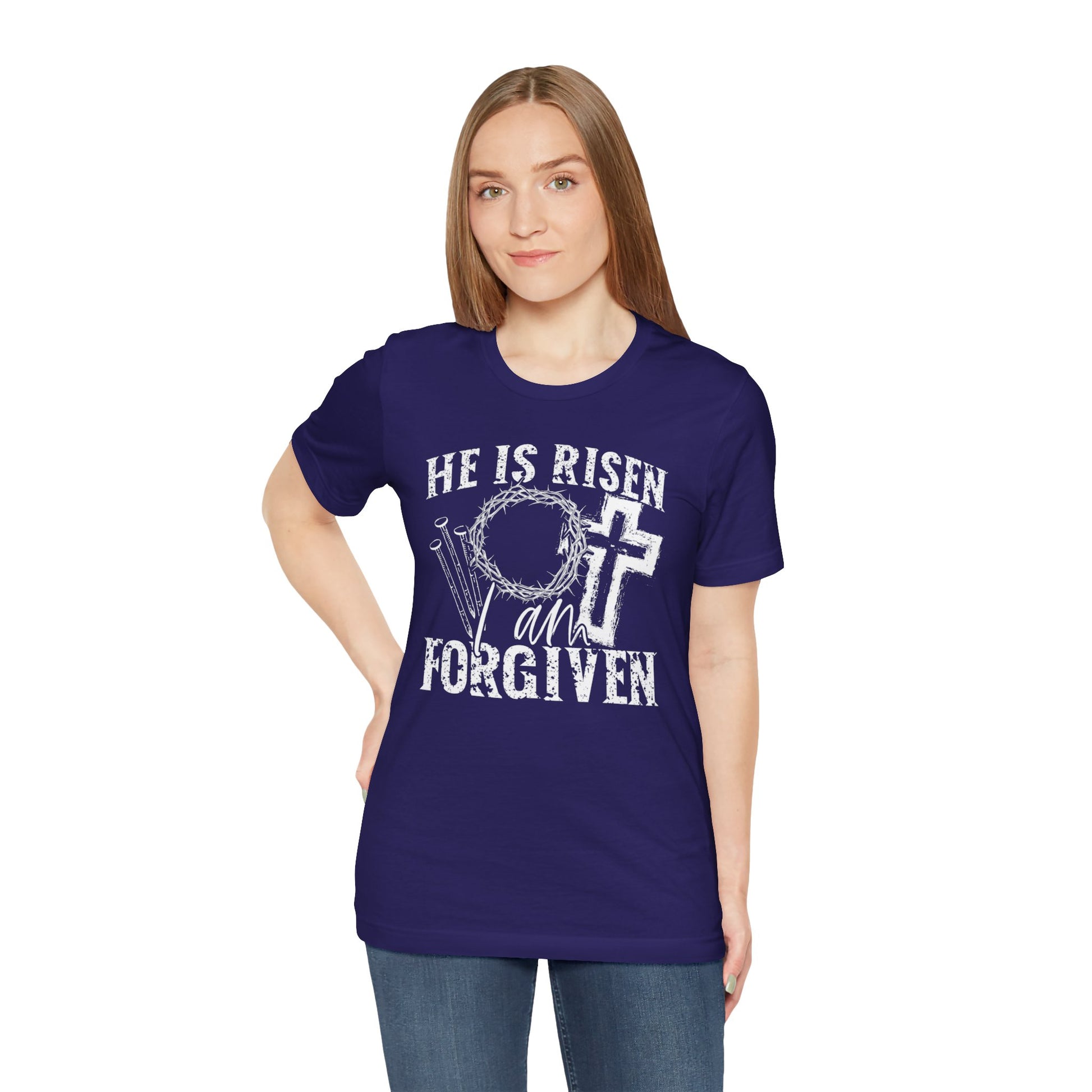 He Is Risen I Am Forgiven Christian Faith Shirt