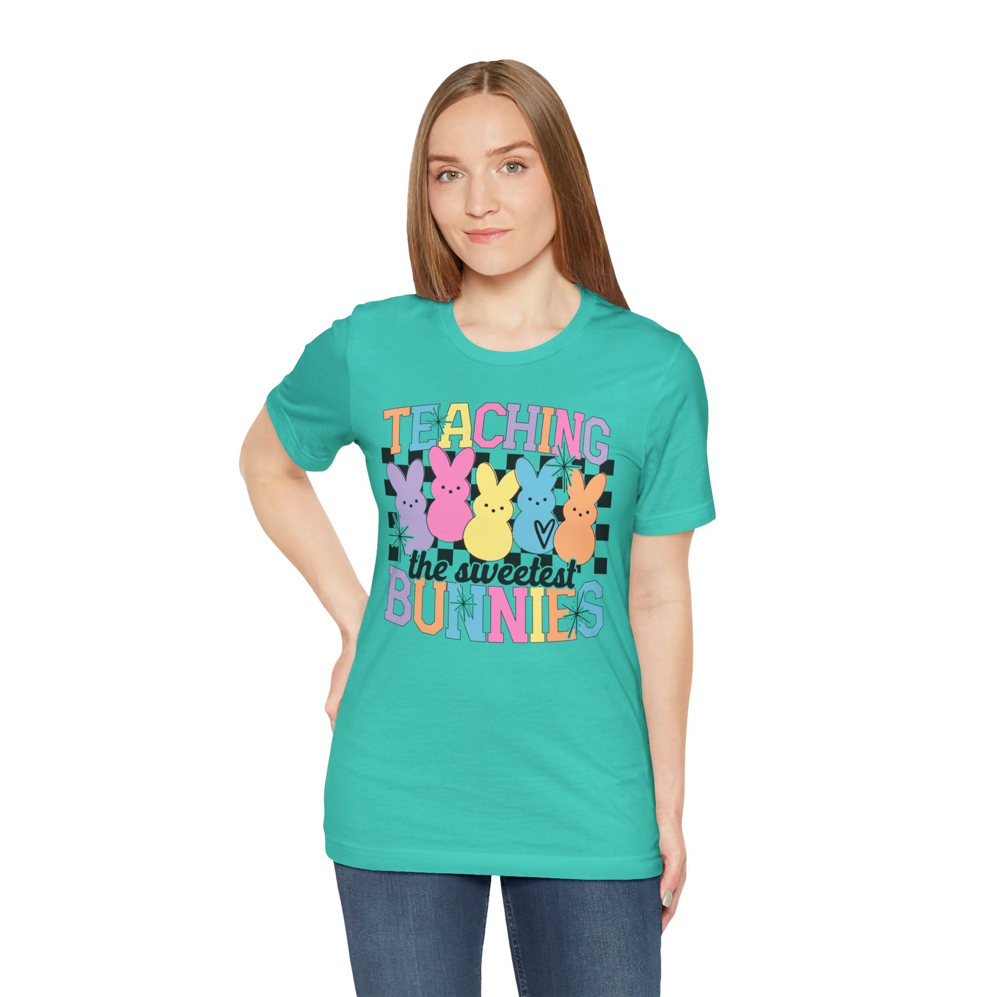 Teaching the Sweetest Bunnies Teacher Easter Shirt 