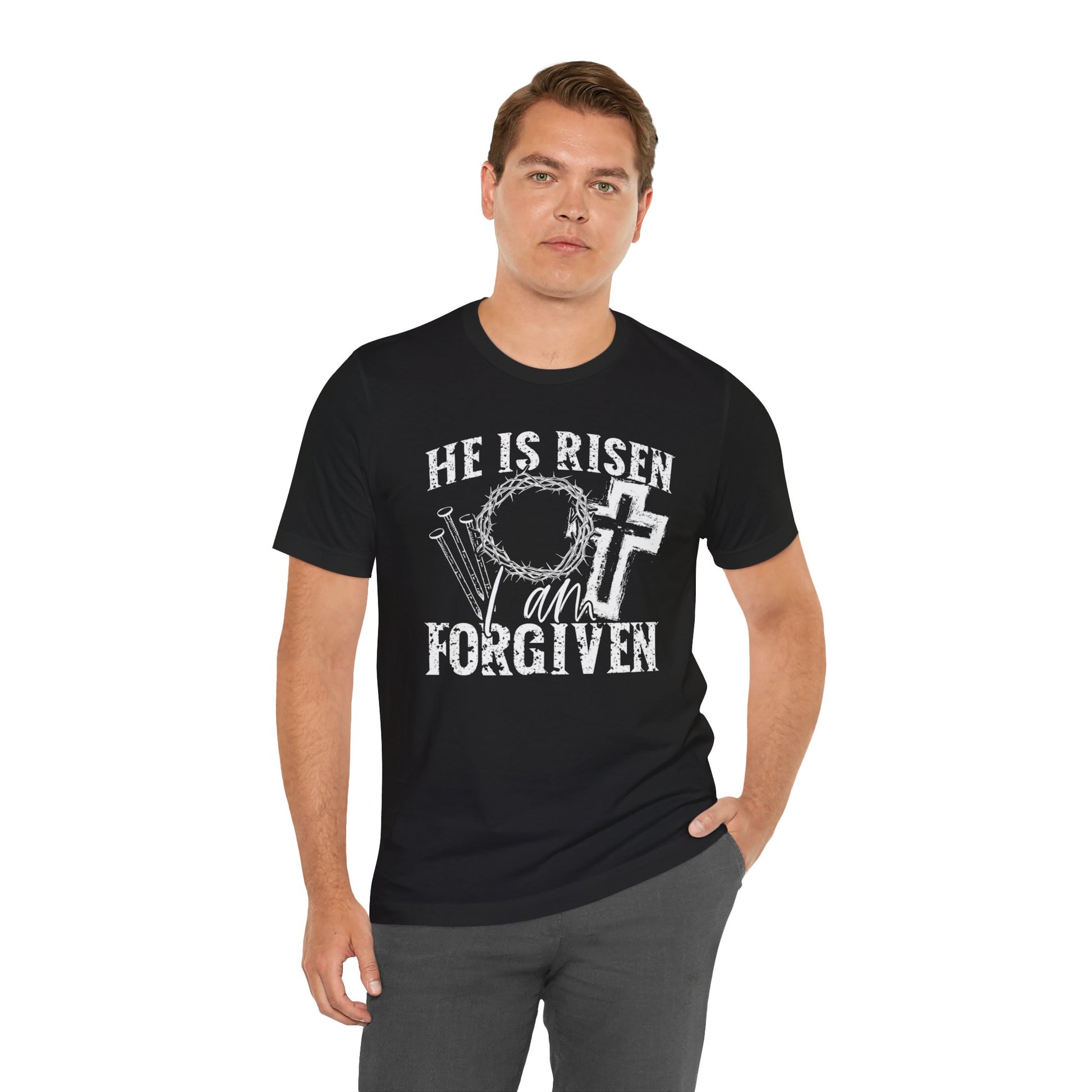 He Is Risen I Am Forgiven Christian Faith Shirt