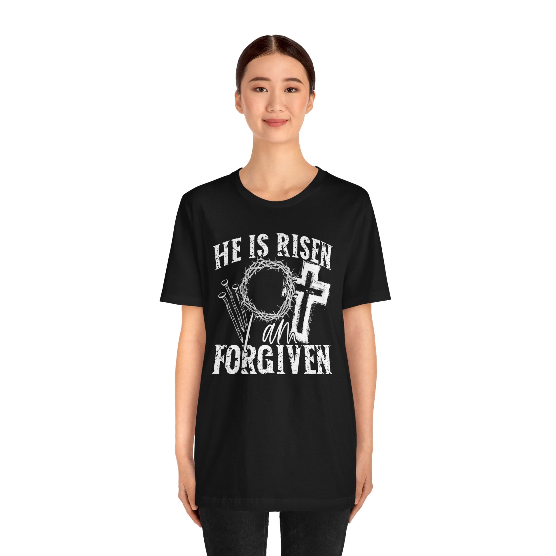 He Is Risen I Am Forgiven Christian Faith Shirt