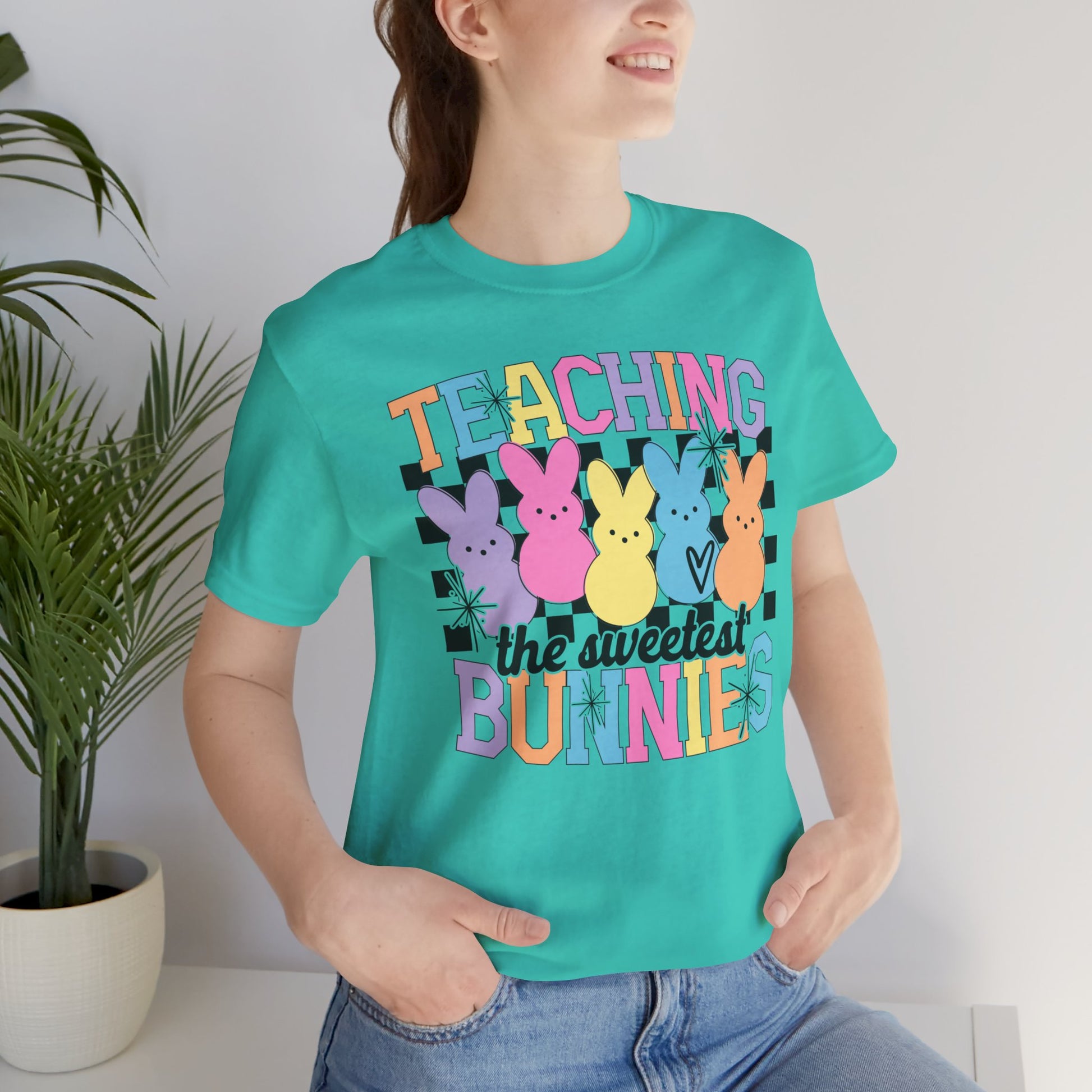 Teaching the Sweetest Bunnies Teacher Easter Shirt 
