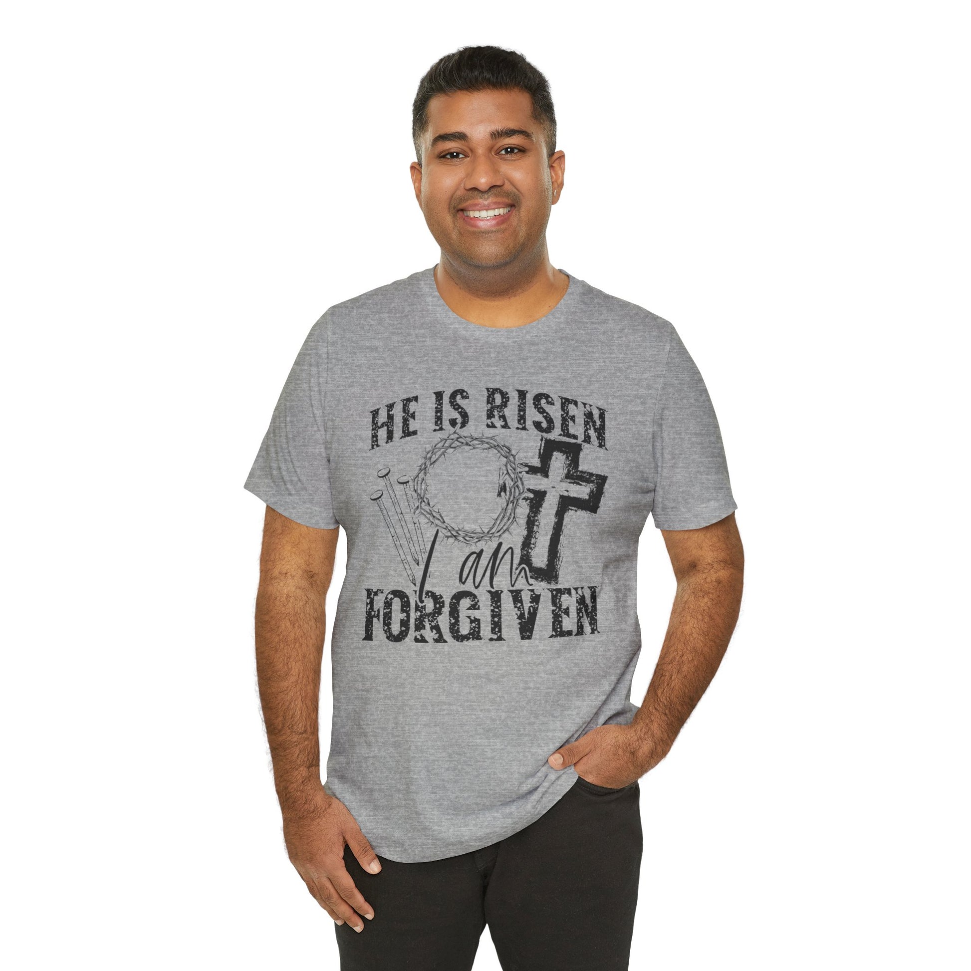 He Is Risen I Am Forgiven Christian Faith Shirt