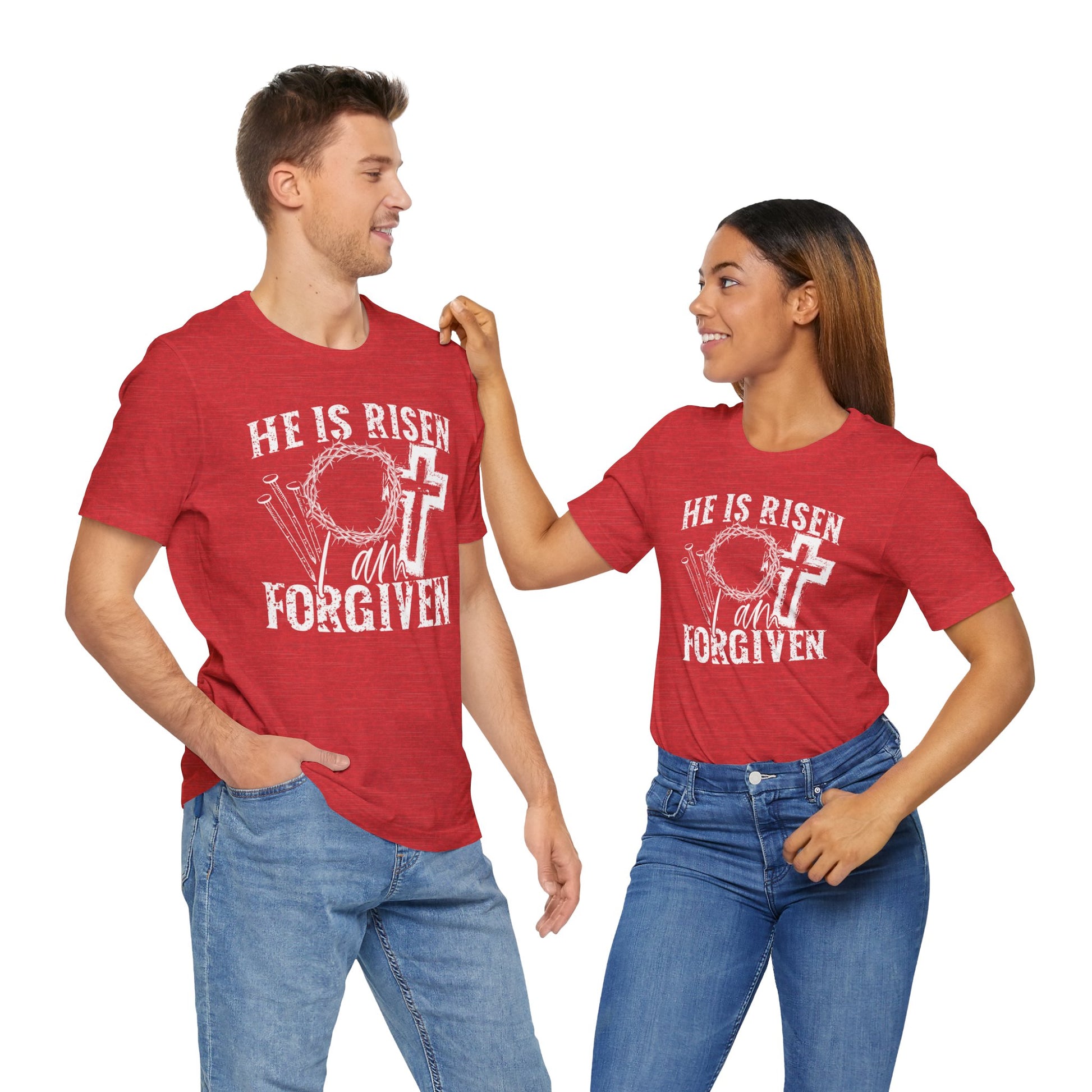 He Is Risen I Am Forgiven Christian Faith Shirt