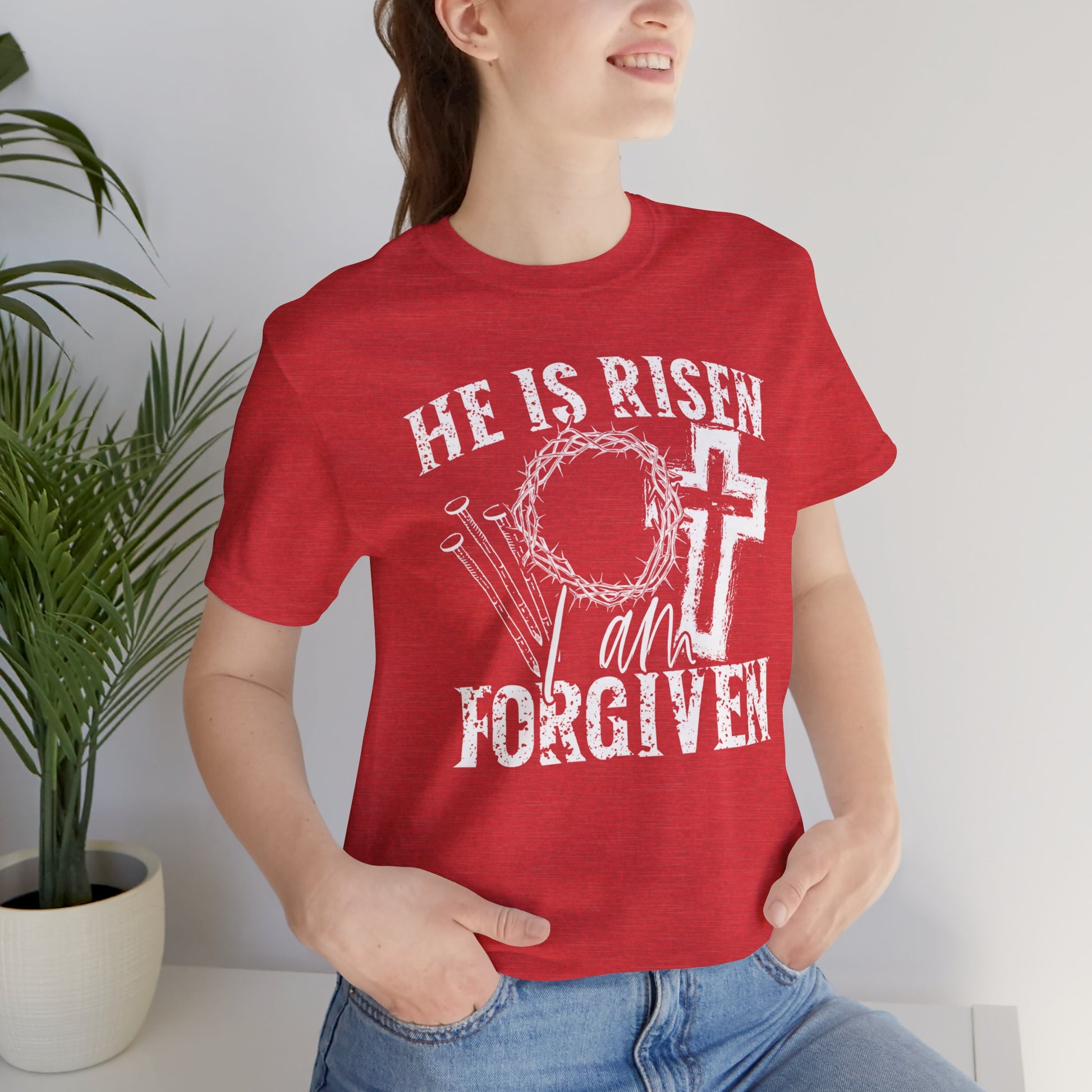 He Is Risen I Am Forgiven Christian Faith Shirt
