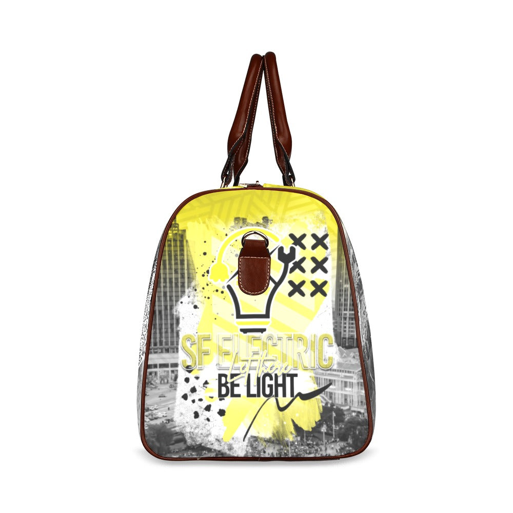 SF Electric City Scape Grunge Waterproof Travel Bag/Small