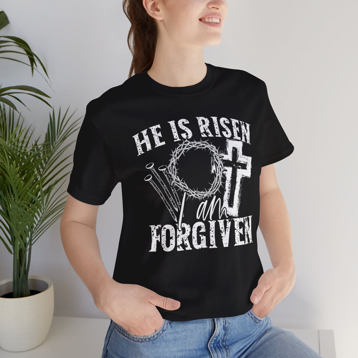 He Is Risen I Am Forgiven Christian Faith Shirt
