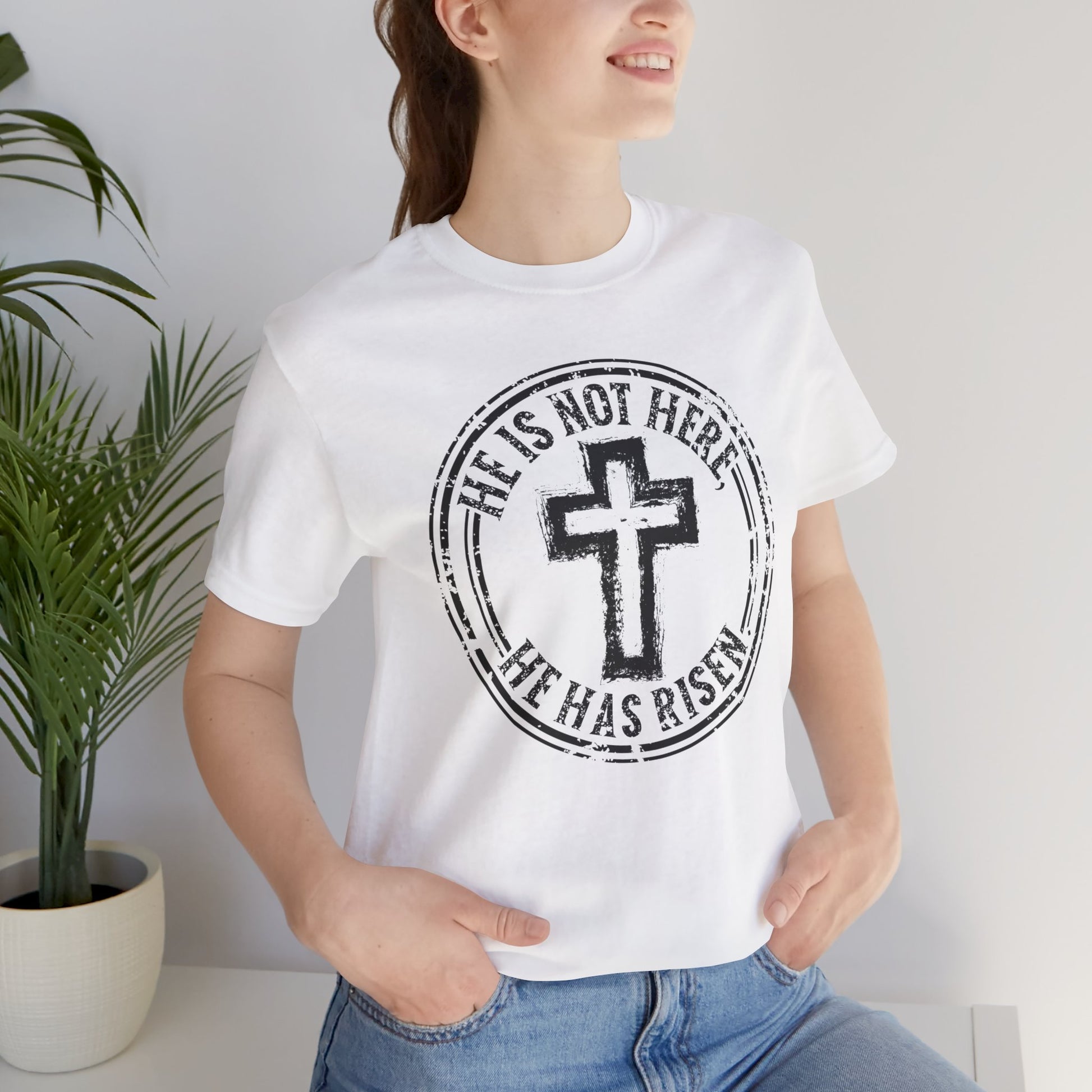 He Is Not Here He Has Risen Christian Faith Shirt