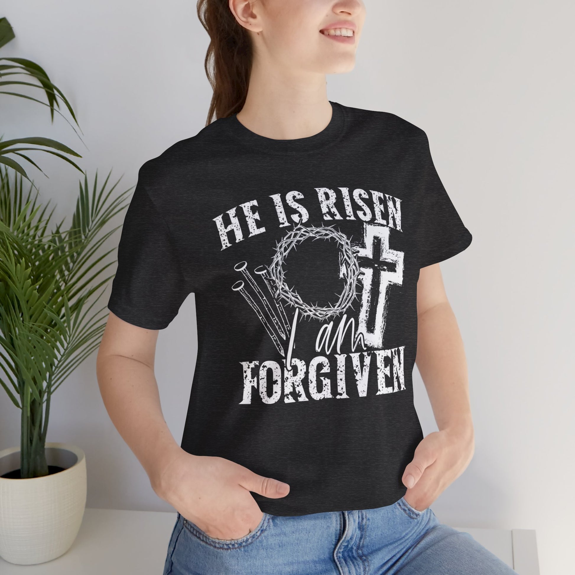 He Is Risen I Am Forgiven Christian Faith Shirt