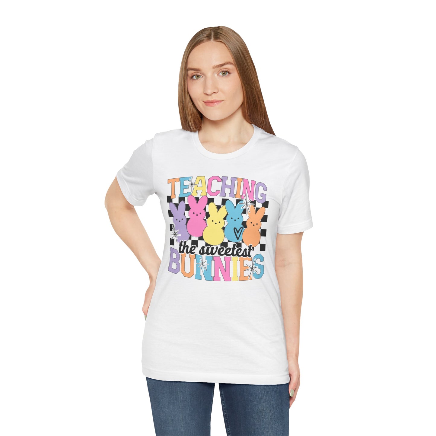 Teaching the Sweetest Bunnies Teacher Easter Shirt 