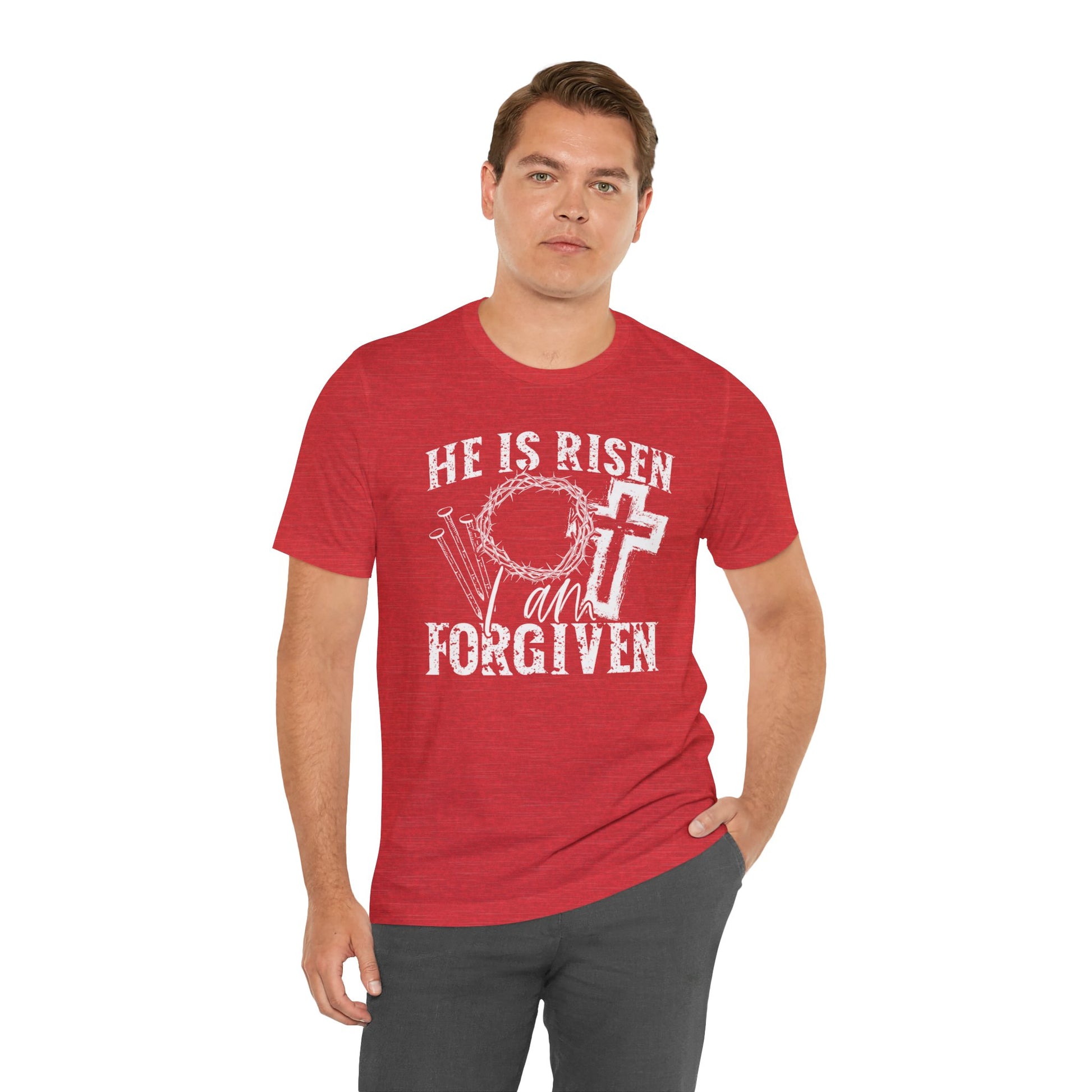 He Is Risen I Am Forgiven Christian Faith Shirt