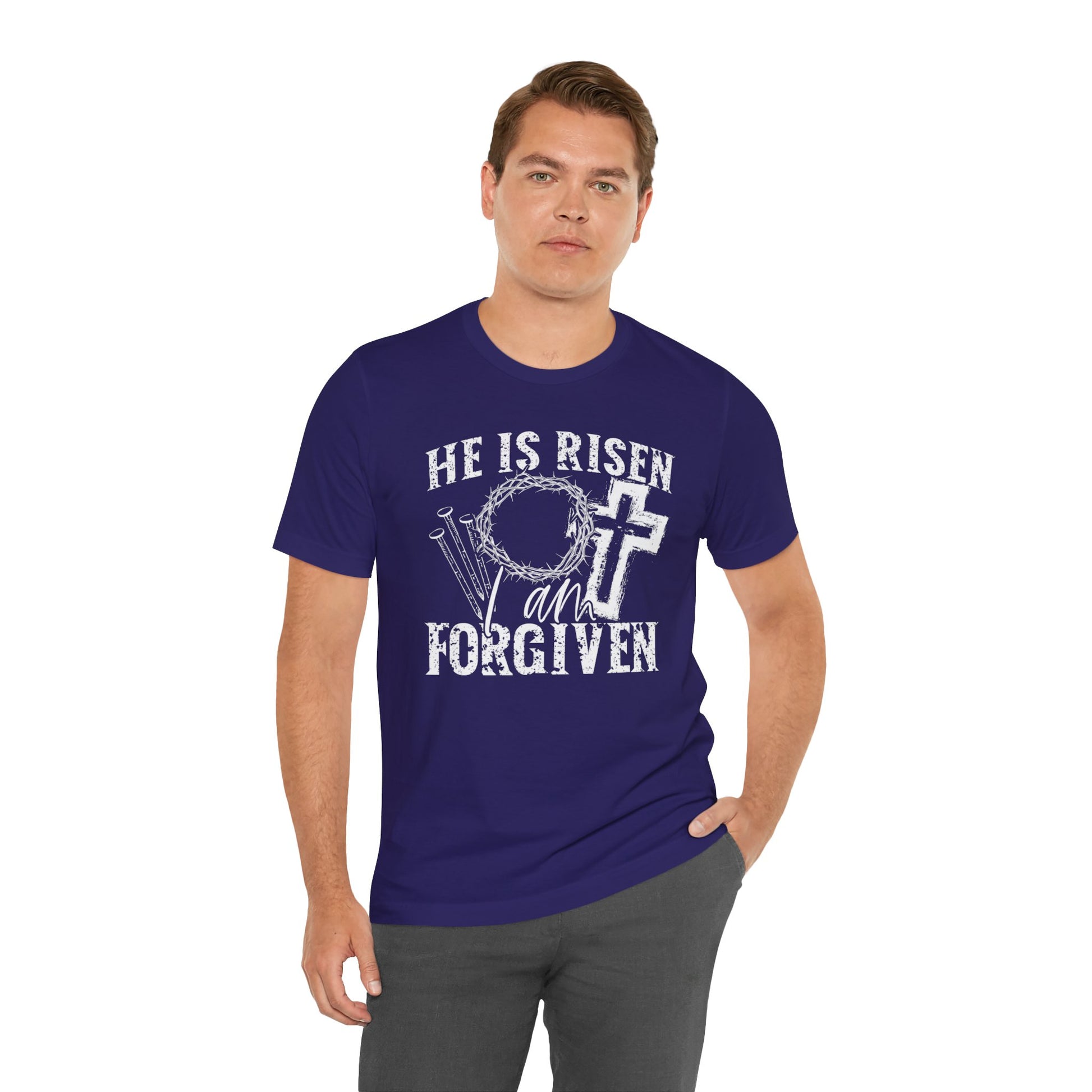 He Is Risen I Am Forgiven Christian Faith Shirt