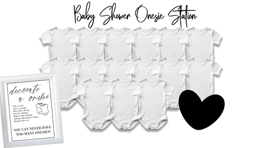 Baby Shower Onesie Station