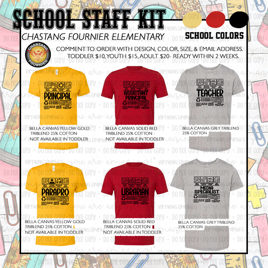 Chastang Fournier Elementary- School Staff Kit