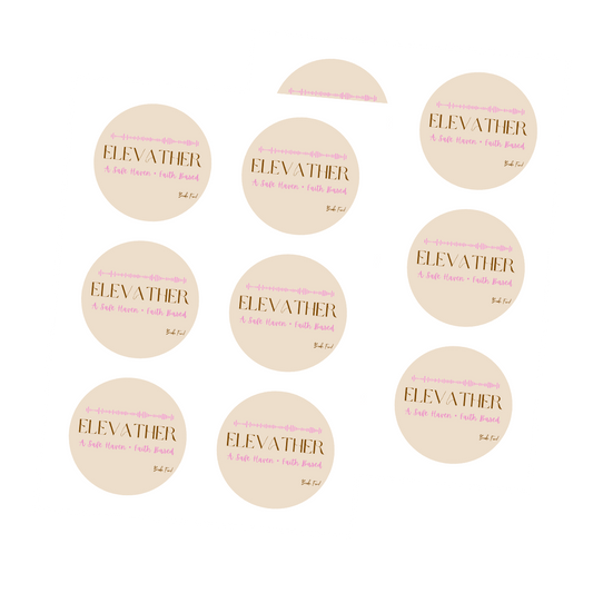 ELEVATHER Logo Sticker Sheet 2.5inx2.5in