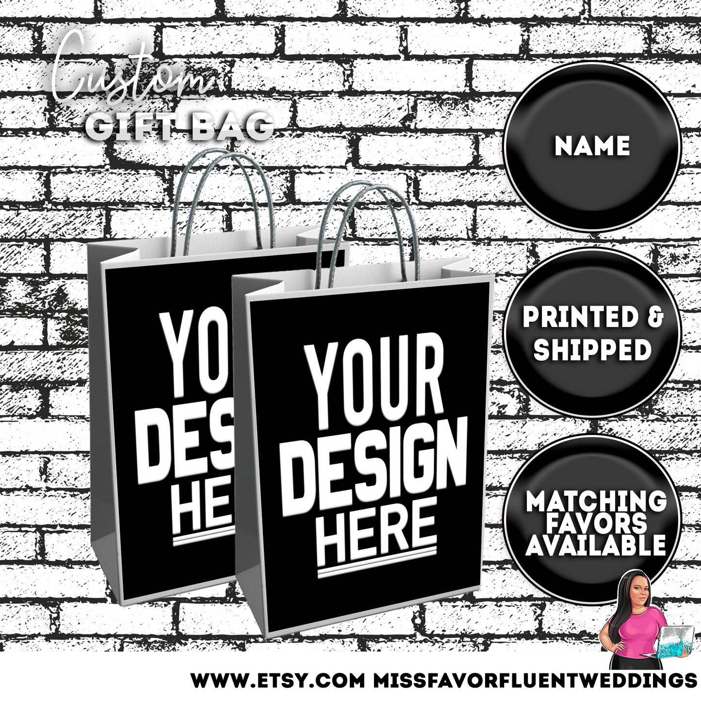 Custom Party Favor Gift Bag