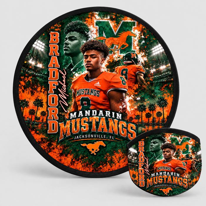 Michael Bradford Round Foldable Fan