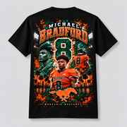 Michael Bradford Black Center-Print Shirt