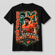Michael Bradford Black Center-Print Shirt