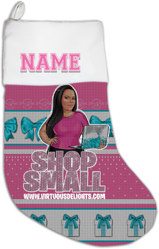 Personalized Christmas Stocking | Virtuous Delights Studio