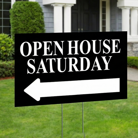 Open House Sign Real Estate
